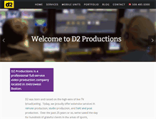 Tablet Screenshot of d2productions.com